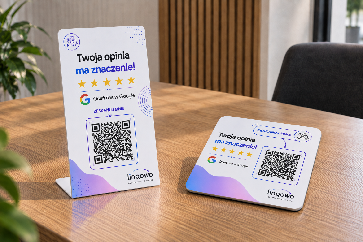 Dwa warianty Linqcard