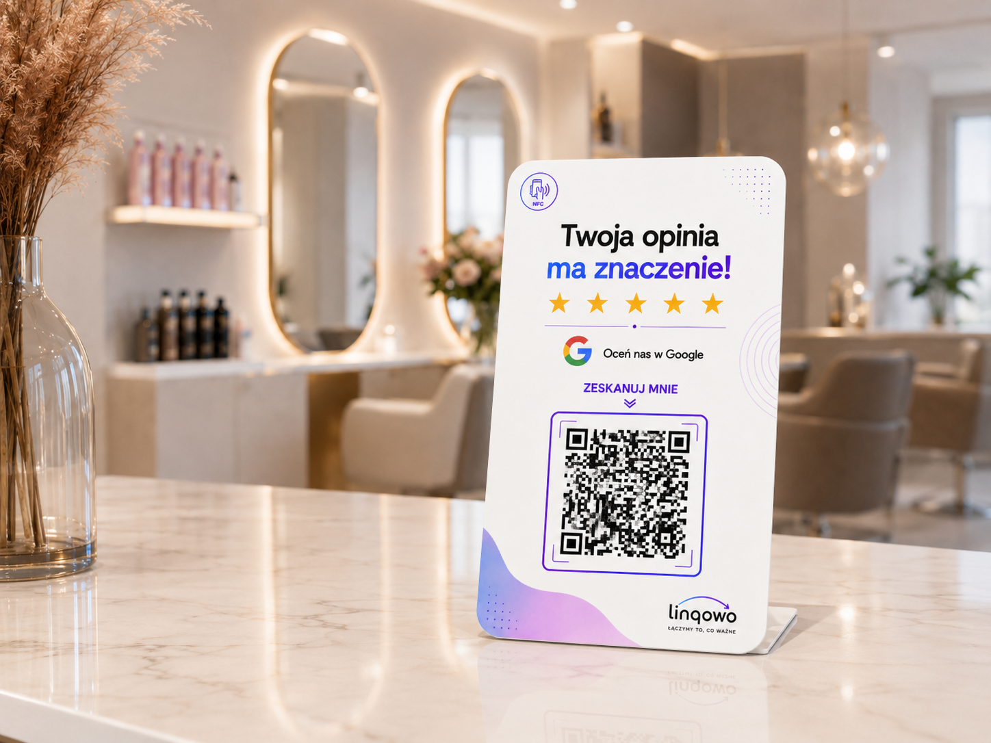 Linqcard w salonie beauty